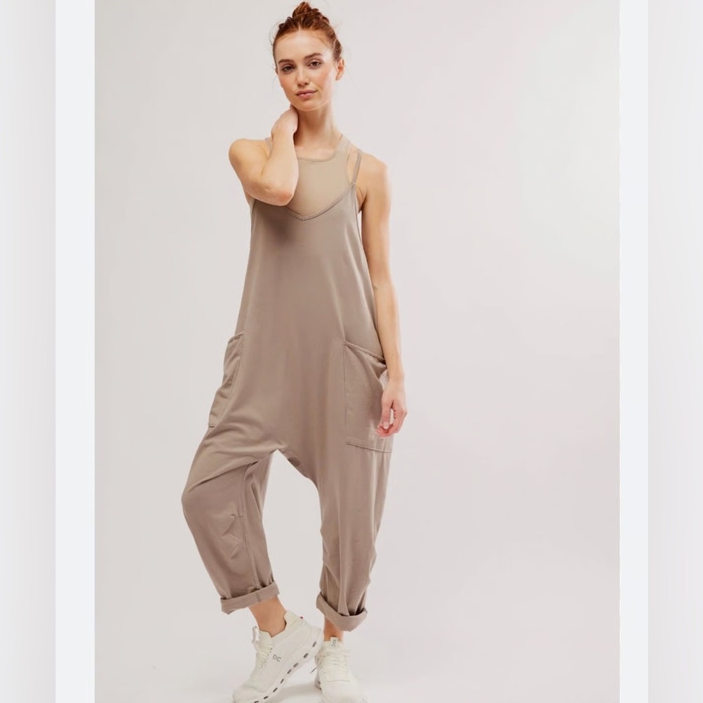FP Movement by Free People Taupe Jumpsuit